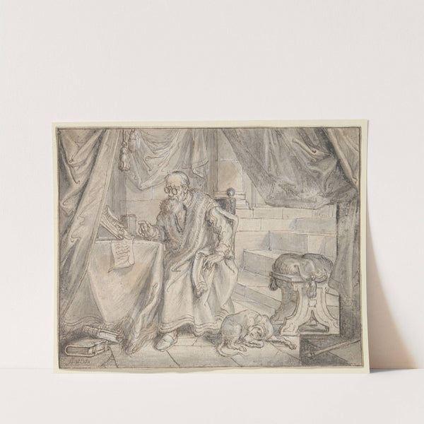 Study for ‘The Man with Glasses Speaks’ (ca. 1654) by Adriaen van de Venne