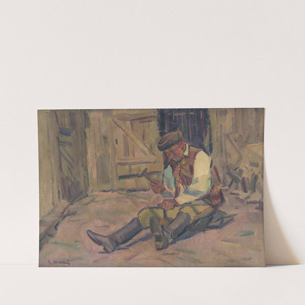 Study for the Painting Farrier by Gustáv Mallý