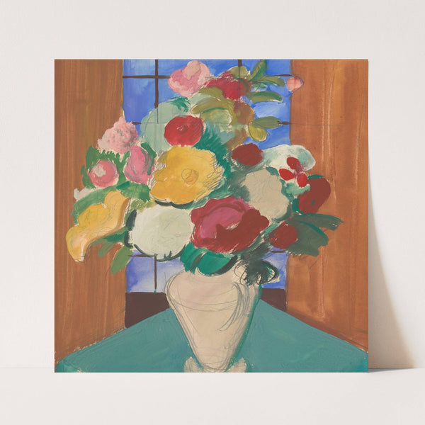 Study for the Painting Spanish Motif (Flowery Still Life on the Back) (1937) by Cyprián Majerník