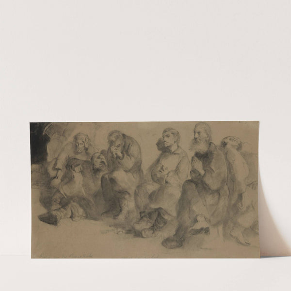 Study for the painting titled ‘Sunday in the mine’ (1877) by Jacek Malczewski