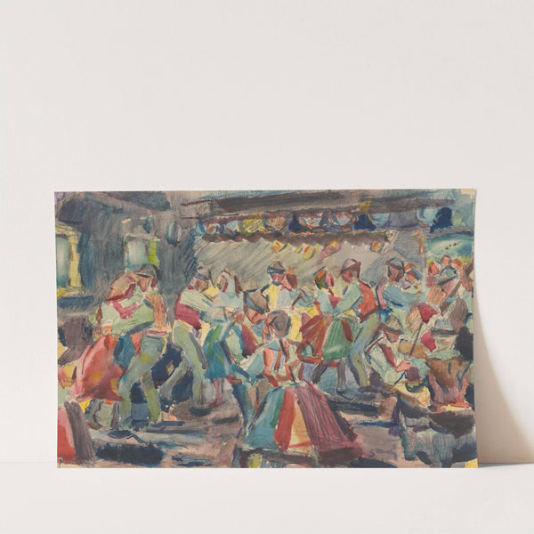 Study for the Painting Wedding in a Village by Gustáv Mallý