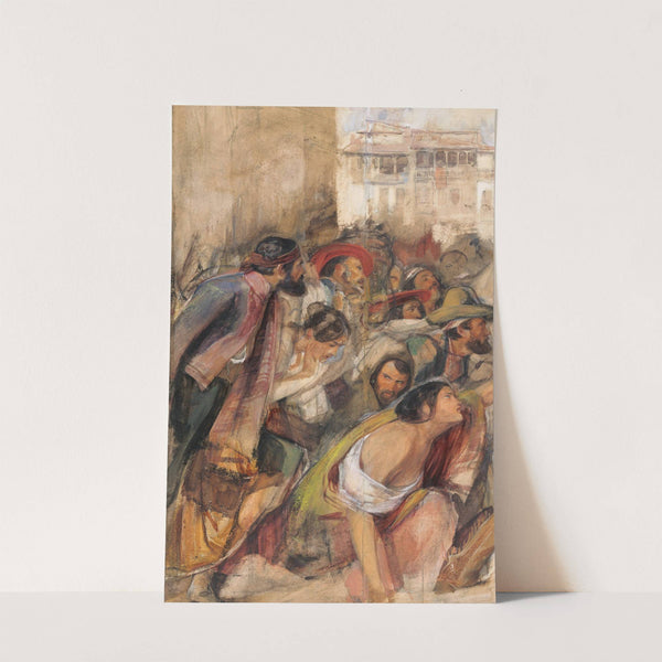 Study For The Proclamation Of Don Carlos by John Frederick Lewis