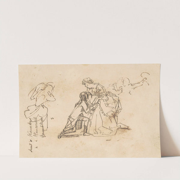 Study for ‘The Return of King Friedrich II from Küstrin’ (c. 1850s) by Emanuel Gottlieb Leutze