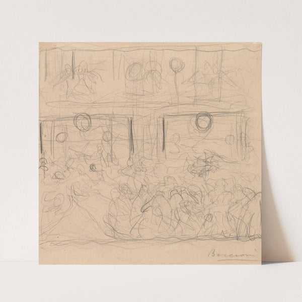 Study for ‘The Riot’ by Umberto Boccioni