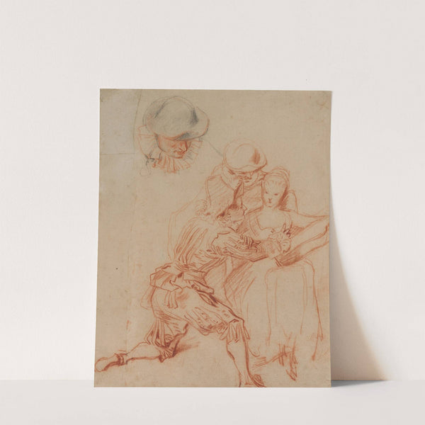 Study for "The Romancer" (Le Conteur) by Jean-Antoine Watteau