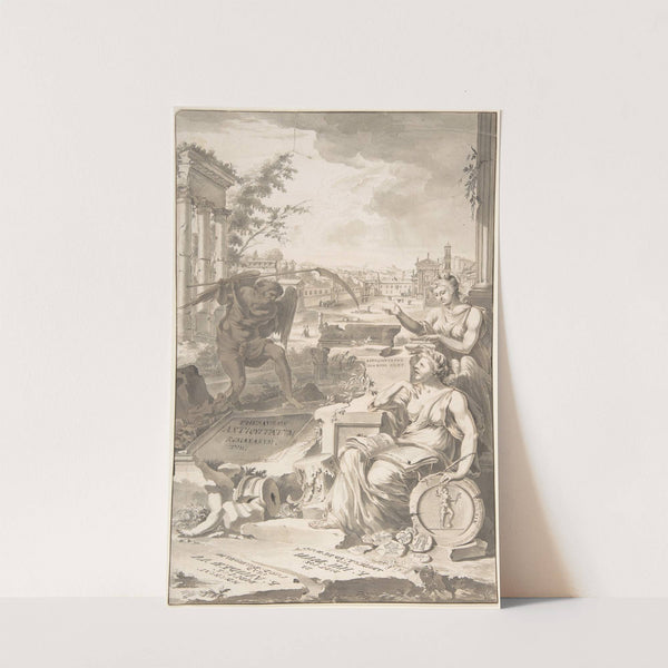 Study for the Title Page to the Thesavrvs Antiqvitatvm Romanarvm, 1696 by Jan Goeree