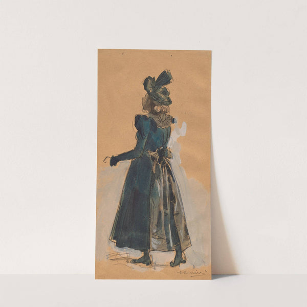 Study for the woodcut ‘Bassin des Tuileries’ (c. 1898) by Auguste Louis Lepère