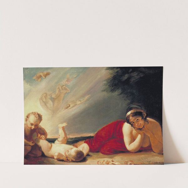 Study for Titania, Puck and the Changeling (1793) by George Romney