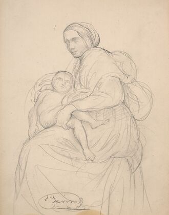 Study for Virgin and Child