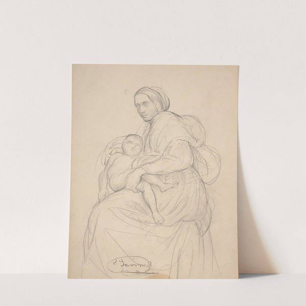 Study for Virgin and Child by Louis Janmot