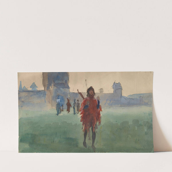 Study for Wandering Minstrel (oil painting) by Edwin Austin Abbey