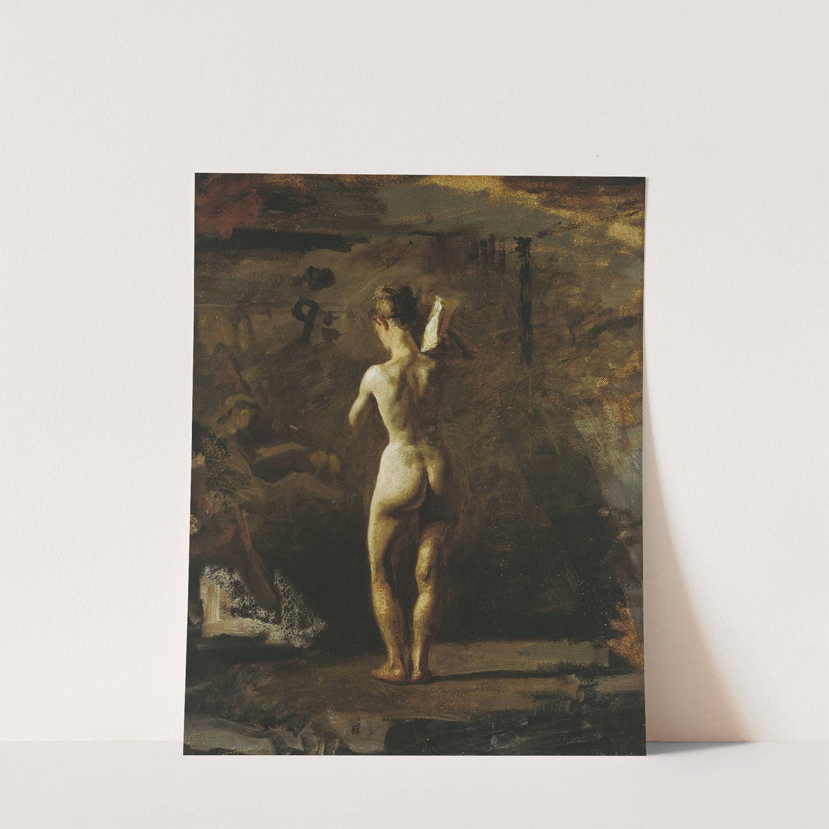Study for 'William Rush Carving His Allegorical Figure of the Schuylkill River' by Thomas Eakins
