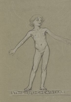 Study for Winged Youth (The New Year)