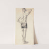 Study from life. (Back view of man in bathing suit) by Elizabeth Berry