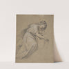 Study from life of a kneeling woman in profile (1771) by Angelica Kauffmann