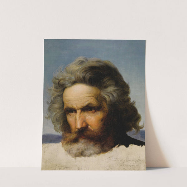 Study of a Bearded Man by Karl Friedrich Lessing