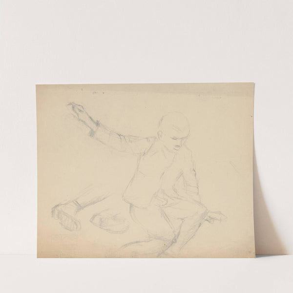Study of a Boy in Movement by Gustáv Mallý