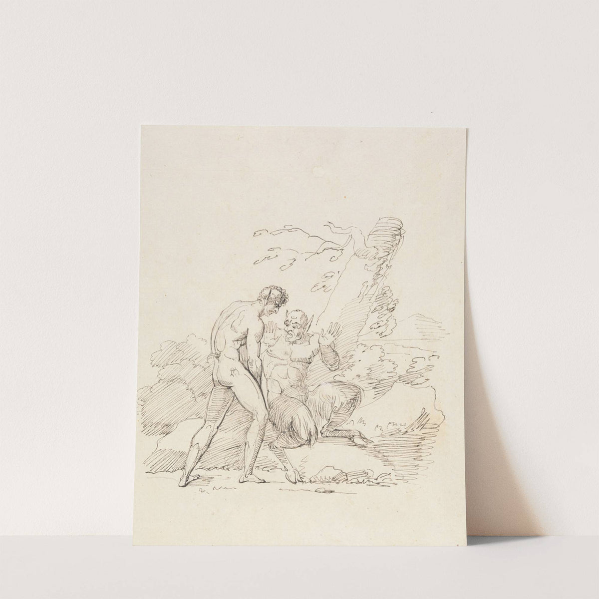 Study of a Centaur and a Satanic Figure by Henry Tresham