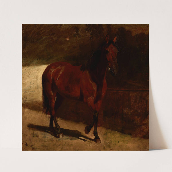Study of a Chestnut Horse (1872) by Maksymilian Gierymski