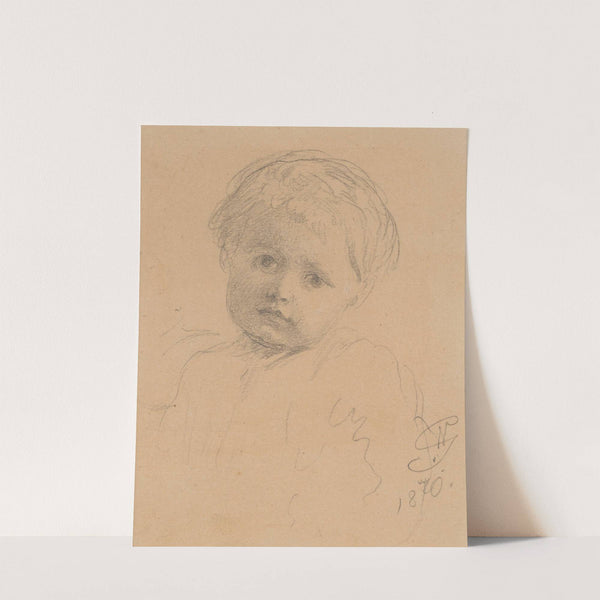Study of a Child’s Head (1870) by Wojciech Gerson
