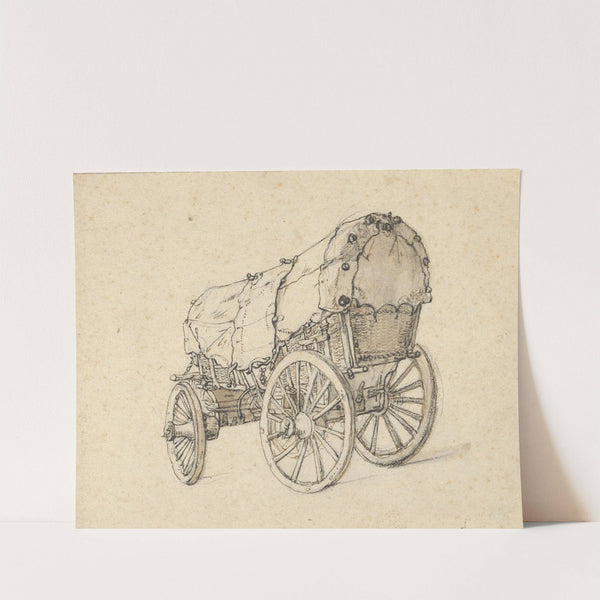 Study of a Covered Wagon by Isaac van Ostade