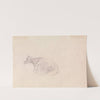 Study of a cow lying down by Sawrey Gilpin