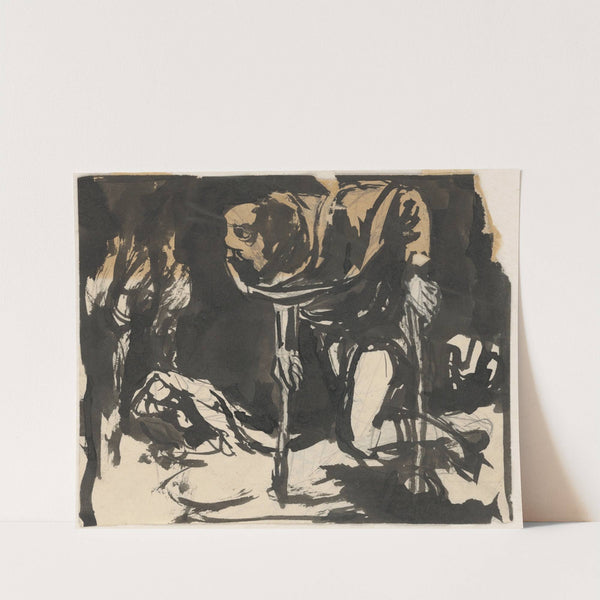 Study of a Cripple Walking with Two Crutches by Ján Novák