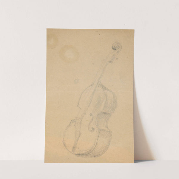 Study of a Double Bass for the Painting Slovak Wedding by Gustáv Mallý
