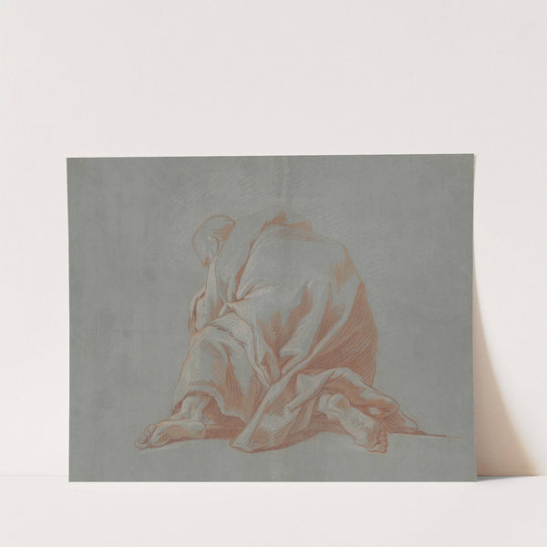 Study of a Draped Figure (ca. 1736–39) by Jean-François de Troy