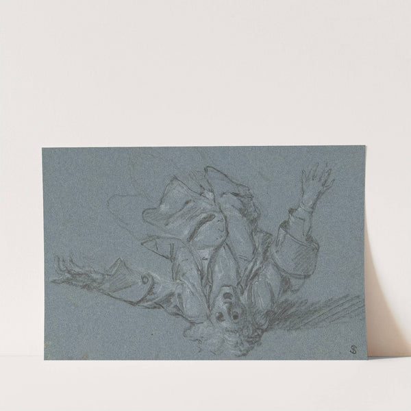 Study of a Fallen Soldier (17th century) by Adam Frans van der Meulen