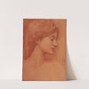 Study of a Female Head by Sir Edward Coley Burne-Jones