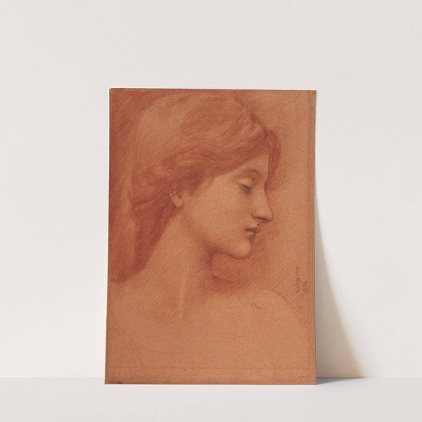 Study of a Female Head by Sir Edward Coley Burne-Jones