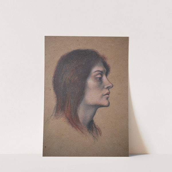 Study of a female head for The Love Potion (1903) by Evelyn De Morgan