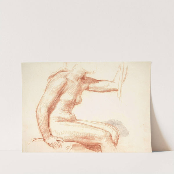 Study of a Female Nude, Seated by George Richmond
