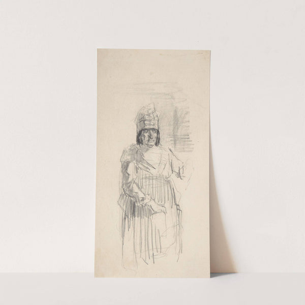 Study of a Figure with Headress by Félicien Rops