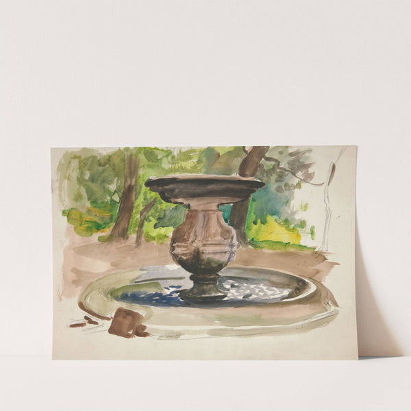 Study of a fountain by Edwin Austin Abbey