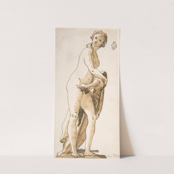 Study of a Garden Sculpture; Leda (1727–1804) by Giovanni Domenico Tiepolo