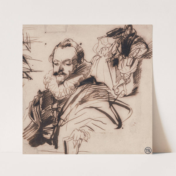 Study of a Gentleman in 17th Century Costume (between 1827 and 1828) by Richard Parkes Bonington