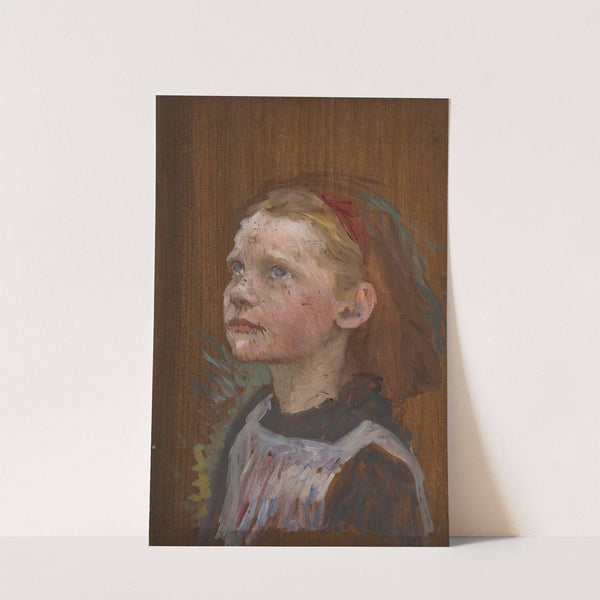 Study of a girl by Sir George Clausen