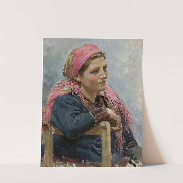 Study of a girl -Aniela Franczak (1911) by Wojciech Kossak