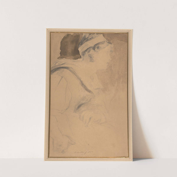 Study of a Girl for 'Mary, Queen of Scots, Escaping from Loch Leven Castle' by Sir David Wilkie