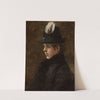Study of a girl in a hat with a little feather (1897) by Olga Boznanska