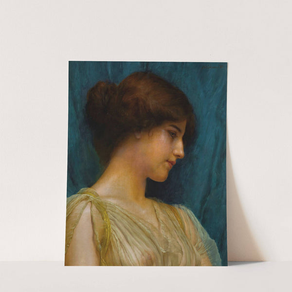 Study of a girl’s head (1899) by John William Godward