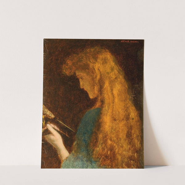 Study of a Girl’s Head (1880-1886) by Arthur Hughes