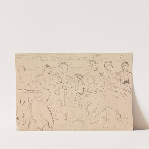 Study of a Group of People Talking by Benjamin Robert Haydon