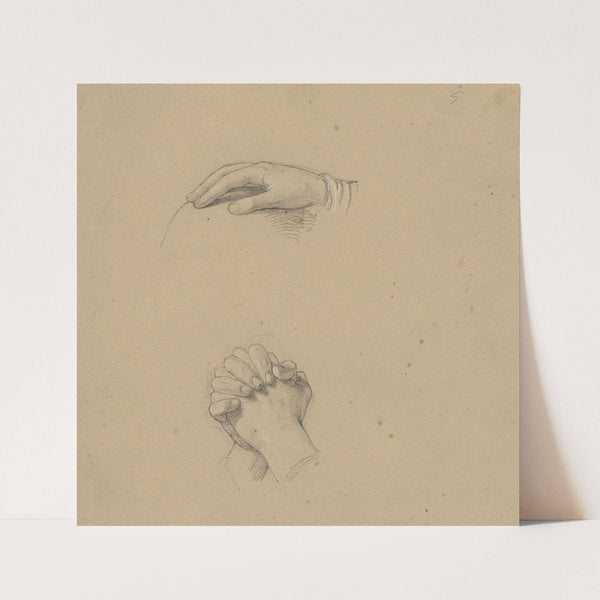 Study of a hand by Jakob Becker