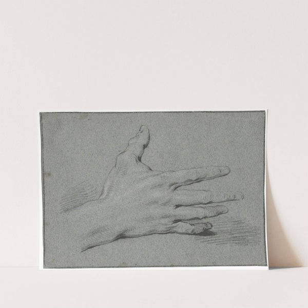 Study of a hand with stretched fingers by Jacob de Wit