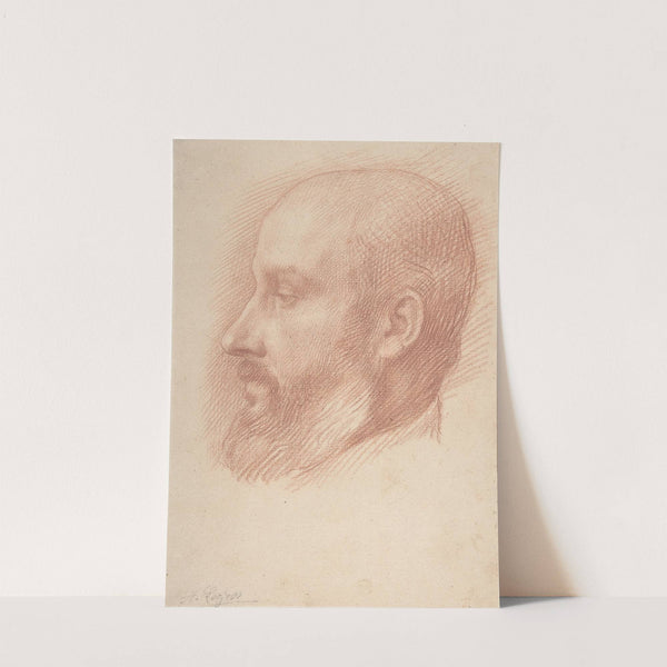 Study of a Head of a Man (1837–1911) by Alphonse Legros