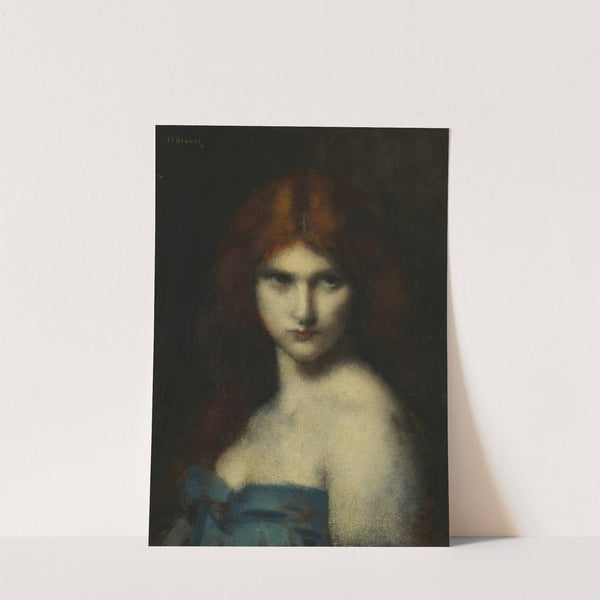 Study of a head of a woman by Jean-Jacques Henner