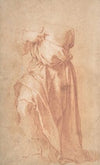 Study of a Headless Draped Figure with Arms Crossed